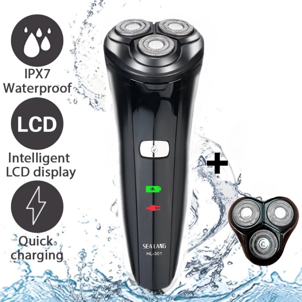 

Electric Shaver for Men USB Rechargeable Wet Dry Electric Razor with Pop-up Trimmer Cordless Beard Trimmer