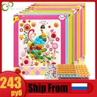 9 шт., детские наклейки-пуговицы для творчества