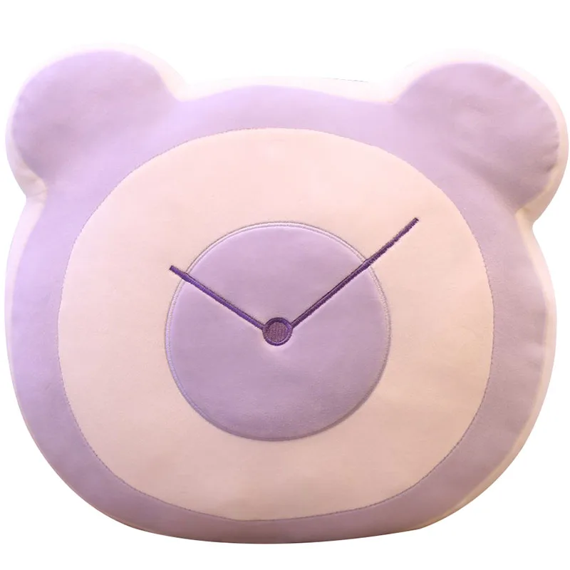40x40cm 6 patterns New real life bear head pillow Plush toy alarm clock cushion Cartoon round sofa Luxury filling | Игрушки и хобби