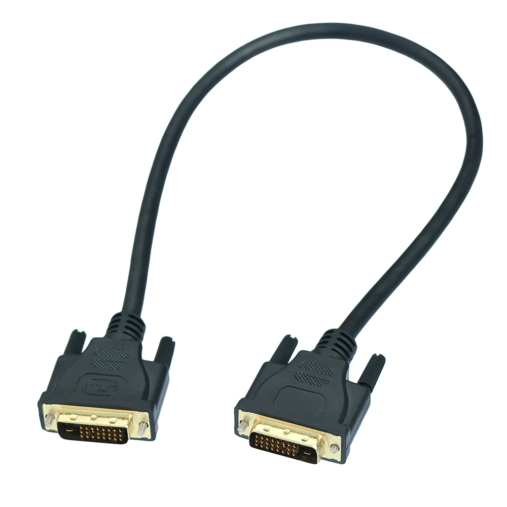Short DVI Cable Male to Male 24+1 Digital Video Cable  45cm for Computer Monitor