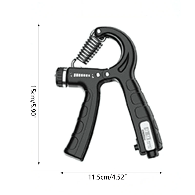 

5 Pack Hand Grip Strengthener Workout Kit Forearm Grip Adjustable Resistance Hand Gripper, Finger Exerciser for Athlete