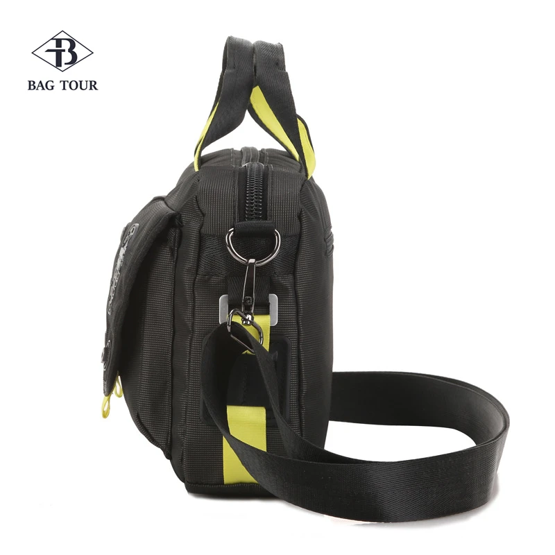 Нейлоновая сумка через плечо Молодежная однотонная сумка-мессенджер из прочной