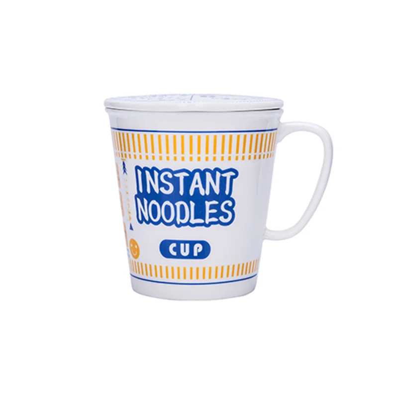 

Japanese Ceramic Instant Noodle Bowl With Lid And Handle Noodle Bowl Home Tableware Bowl Creative Kitchen Tableware