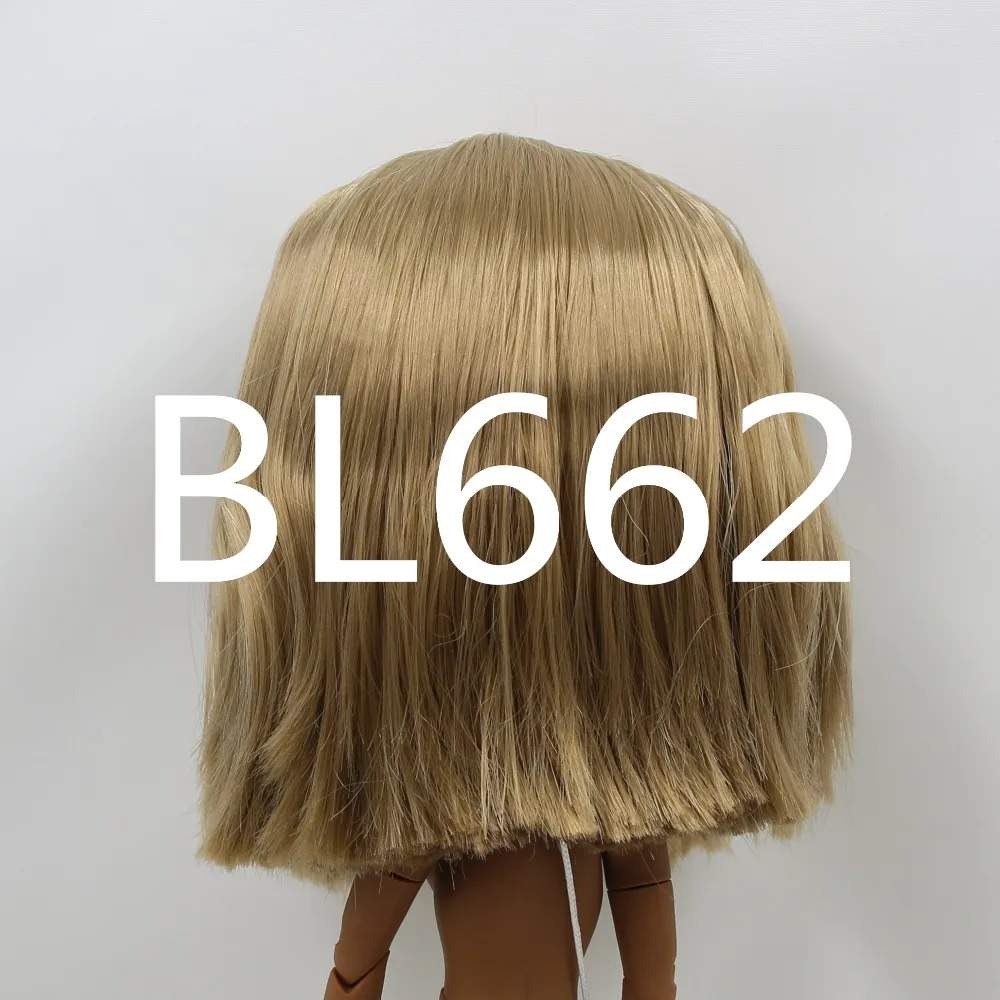 DBS blyth кукла ледяной парик только rbl головы и купола короткие волосы кудрявые без