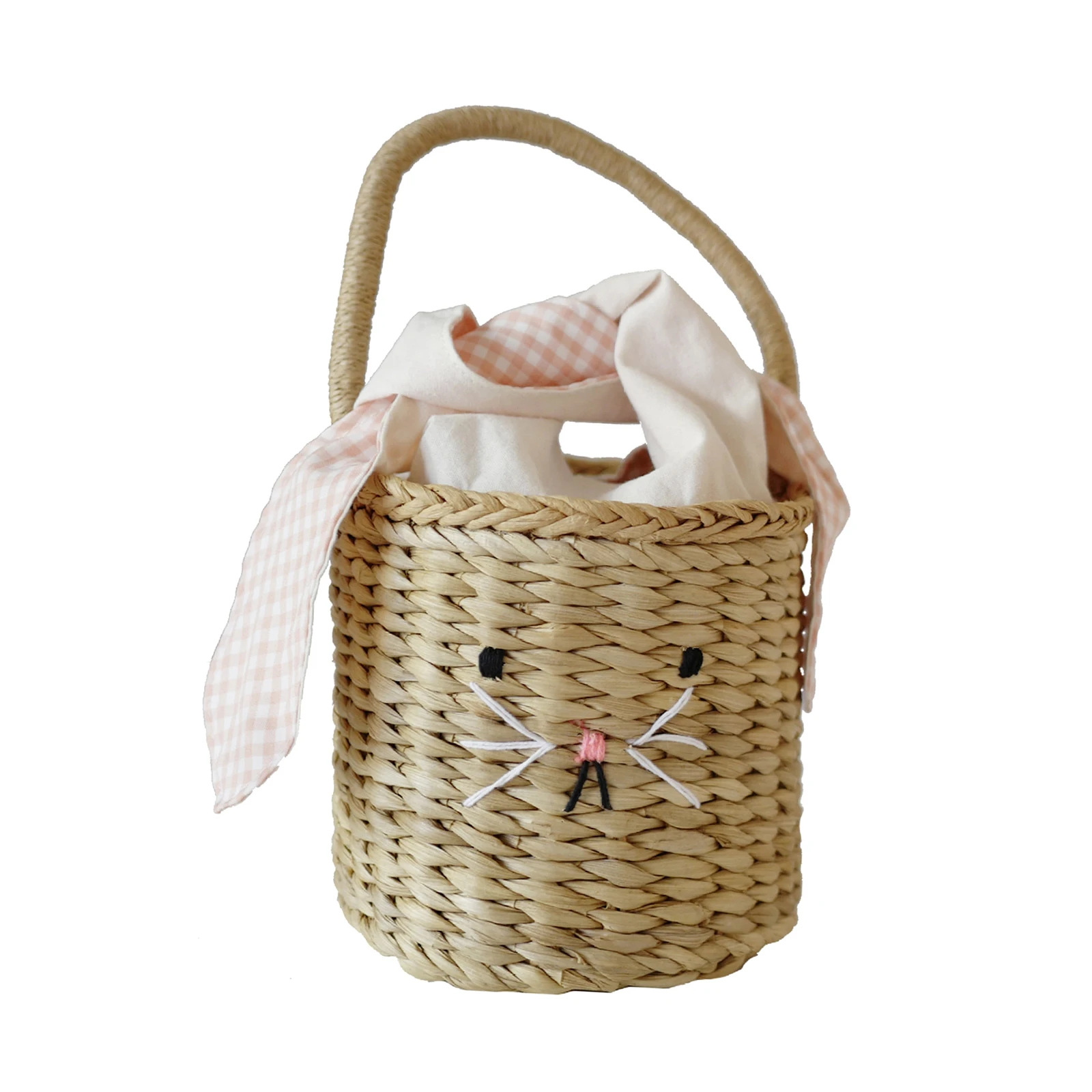 

Summer Beach Bag Rattan Baskets Handmade Straw Bag Handbags Weaving Tote Handle Bags for Women Children's Photography props