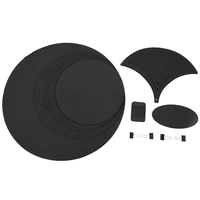 10 x bass snare drums mute silencer drumming practice pad set soundoff quiet black