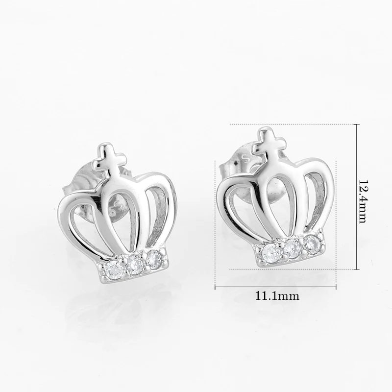 100% Аутентичные супер Ослепительная Королева Корона 925 стерлингового серебра