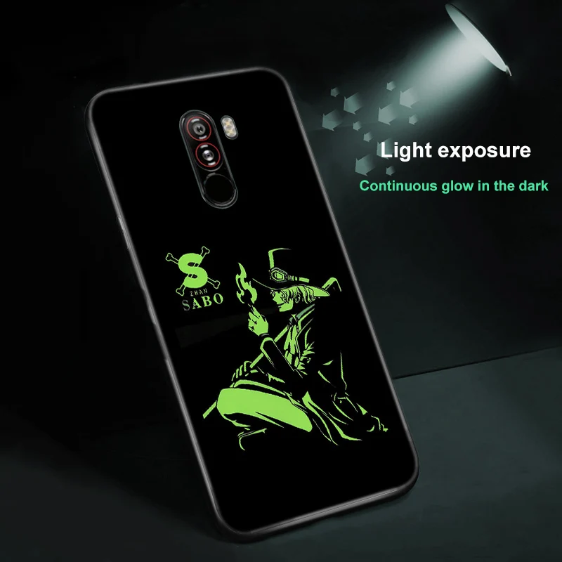 ciciber For Xiaomi MI 9 8 6X A2 MIX 2 2S PocoPhone F1 Phone Cases Redmi Note 7 6 5 Pro Plus Luminous Glass One Piece Cover |