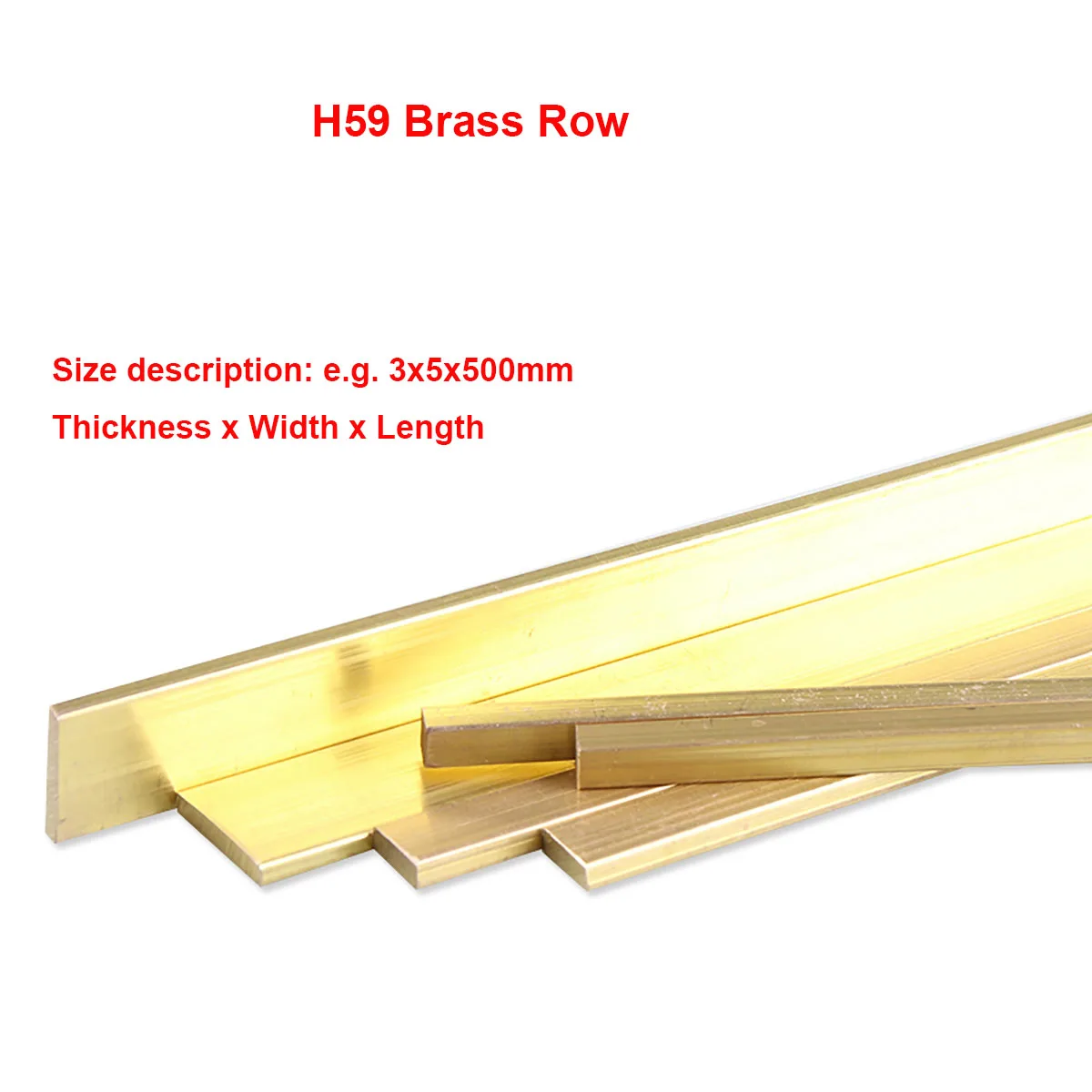 1 шт, длина 500 мм, твердая H59 латунная полоса, латунная плоская пластина, толщина 3 4 5 6 мм латунная трубка 4 мм 3 шт ks precision metals сша ks9836