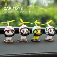 1 pc lovely small little bell head car goods gift helmet bamboo dragonfly for car ornaments auto car interior decoration