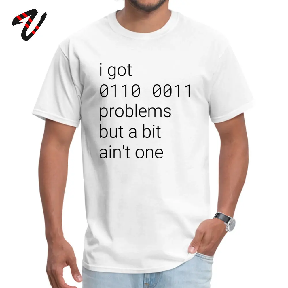 Код футболки Geek для мужчин подарочные 99 биты проблемы футболка смешные