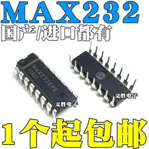 10pcs/lot / MAX232CPE MAX232EPE DIP16 RS-232IC In Stock