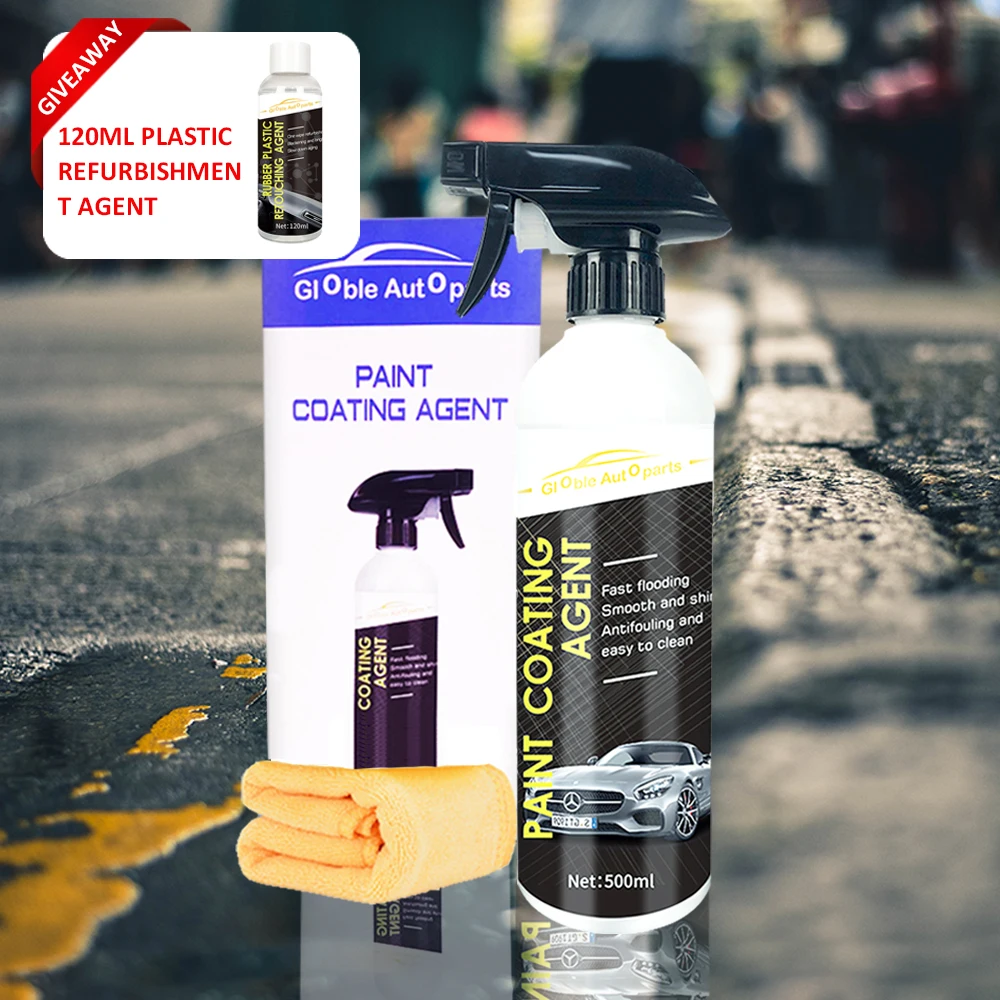 

500 мл автомобильное керамическое покрытие полировка кристаллическое покрытие спрей-герметик верхнее покрытие быстрое нанопокрытие восков...