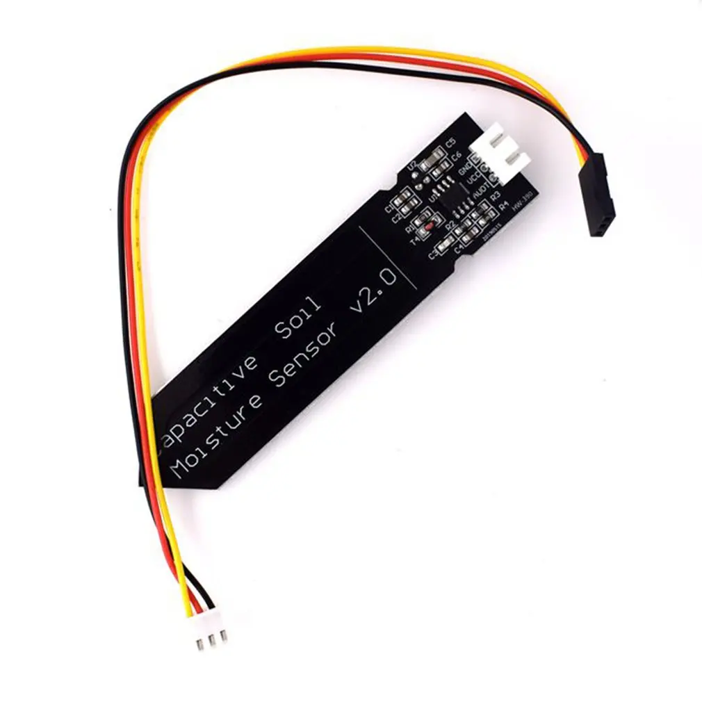 Hw-390 Capacitive Soil Moisture Sensor Not Easy To Corrode Wide Voltage Operation Wire Feeding Black | Электроника