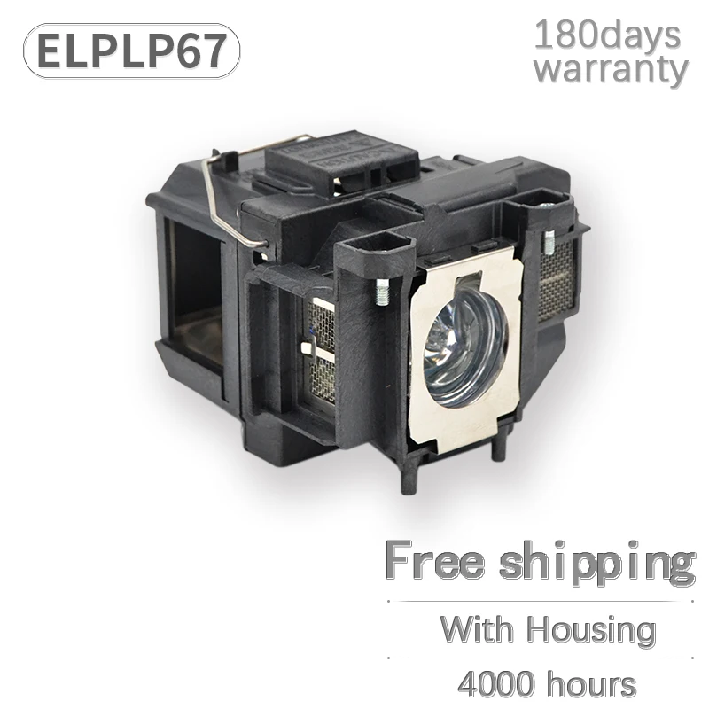 

EB-S02 EB-S11 EB-S12 EB-W12 EB-W16 EB-X02 EB-X12 EB-X14 EB-X14G EH-TW550 EX3210 H494C Projector Lamp for ELPLP67 for EPS0N lamp