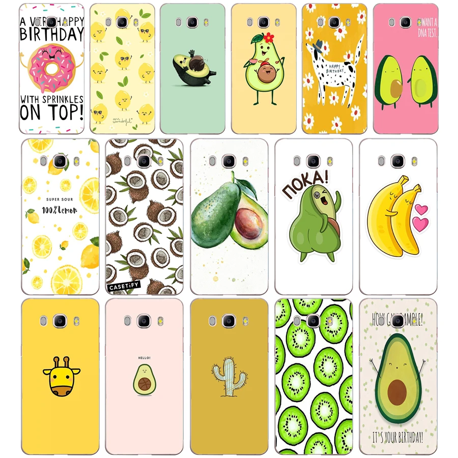 071FG милый мягкий Силиконовый ТПУ чехол для телефона с изображением авокадо еды