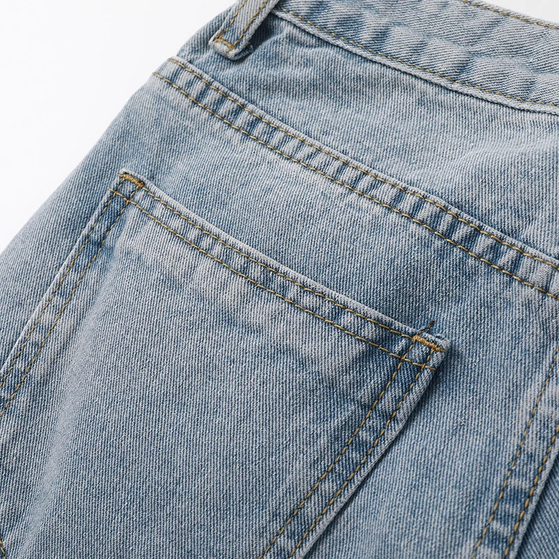 

[EAM] High Waist Blue Long Denim Hollow Out Wide Leg Jeans New Loose Women Trousers Fashion Tide Spring Autumn 2021 1DD7808