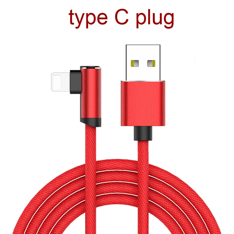 red type C plug Прямоугольный разъем для быстрой зарядки и передачи данных - Цвет: red type C plug