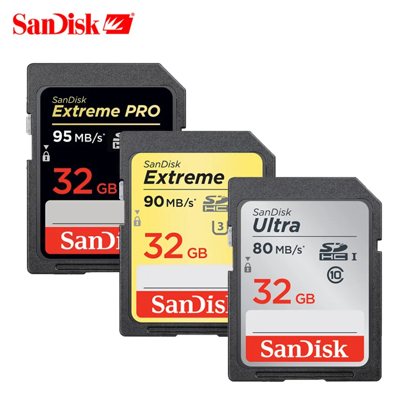 Карта памяти SanDisk Ultra/Extreme Pro sd карта SDXC/SDHC 64 ГБ 128 256 C10 16 32 Гб поддержка SD официальная