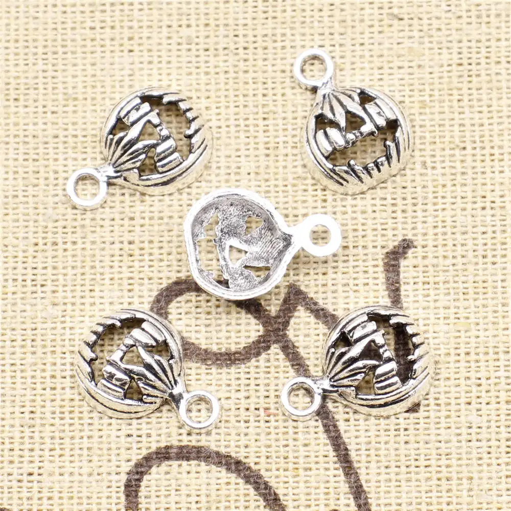 

Accessories For Jewelry 12x17mm Pumpkin Charms Antique Silver Color 20pcs