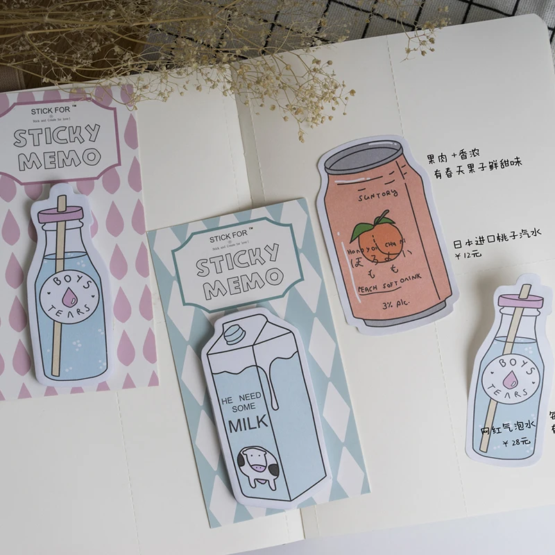 Kawaii sticky notes клубника планировщик наклейки блокнот Страница Блокнот офисное