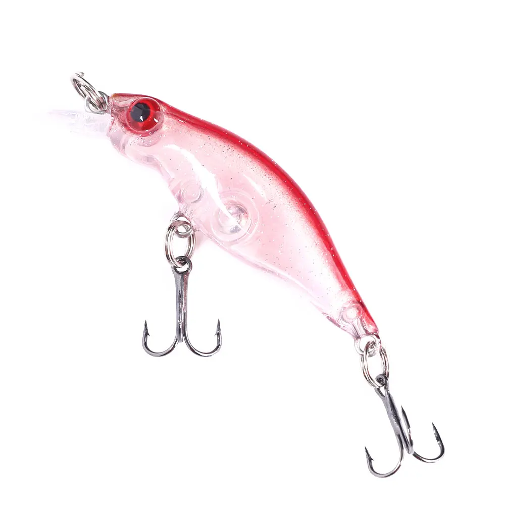 

HENGJIA 1pcs 5cm 2.7g Mini Crankbait Minnow Topwater Floating Artificial Wobbler Hard Bait for Bass Pike Fishing