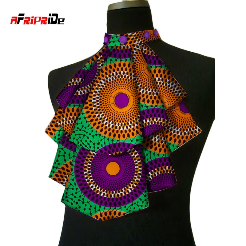 

African Ankara Chokers Necklaces African Print Fabric False Collar Colorful Detachable Collar Handmade Jewelry WYB252