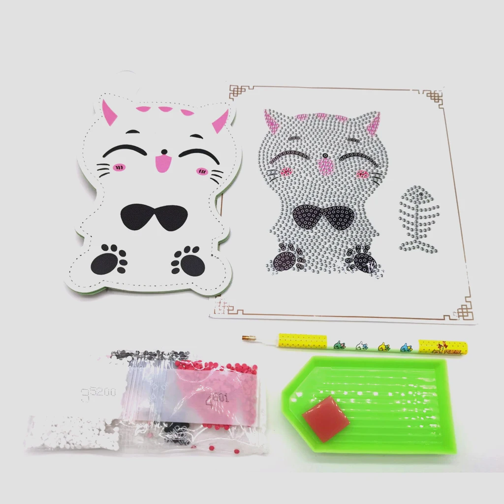 1 шт. брелок кошелек с мультяшными животными|Алмазная мозаика и вышивка| |