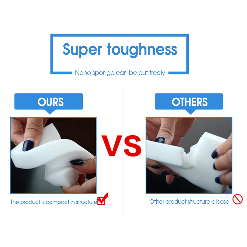 

Cleaning Eraser Sponge, Multi Surface Power Scrubber Foam Pads For Kitchens Bathrooms,Pack Of 10 Household Clean Tool AA