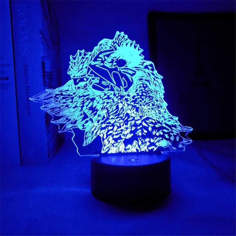 

Jujutsu Kaisen 3D Illusion Lamps LED Night Light Manga Jujutsu Fans Kids Creative Gifts Table Decor RGB Flash for Room