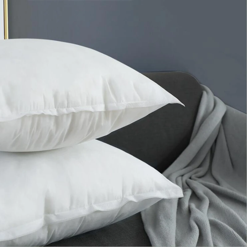 Мягкая полипропиленовая хлопковая подушка Квадратная Белая Подушка для