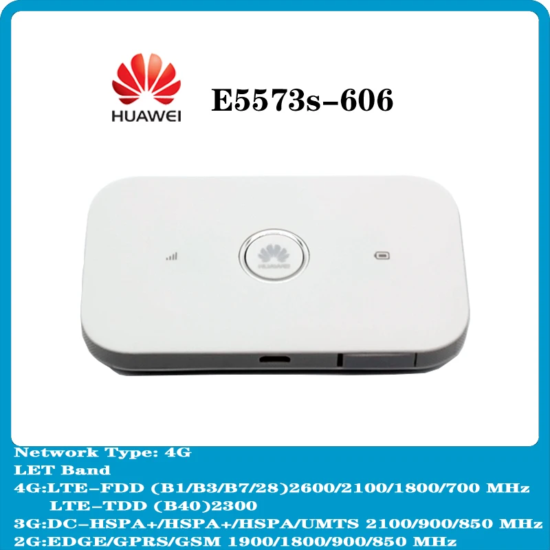 

Huawei E5573 E5573s-606 4G WIFI Router Mobile Hotspot Pocket plus 2pcs antennas 150Mbps slot up 10users PK E5577