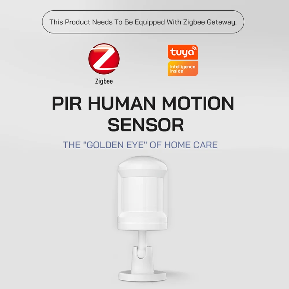 

100% человеческий датчик ZigBee Спорт Безопасность беспроводное соединение light intensity gateway Home Tuya APP