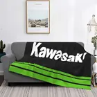 Мотоциклетное одеяло Kawasaki, покрывало для кровати, плед, покрывало, пляжное покрывало на диван