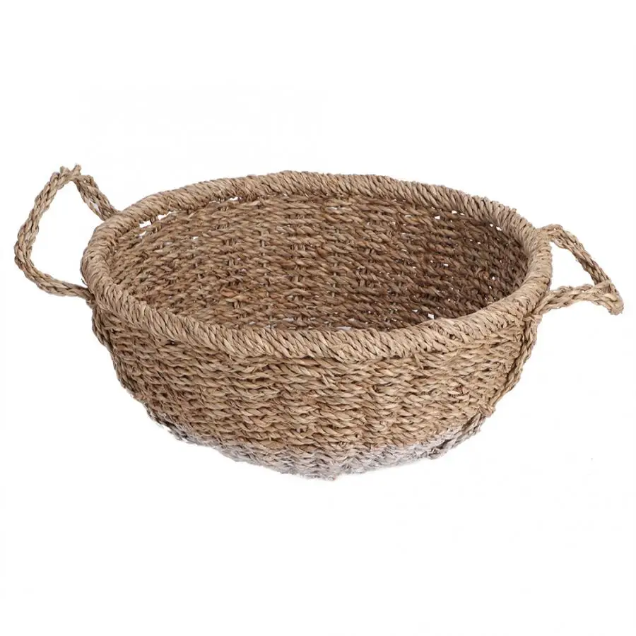 Produce Bag Retro Style Grass Woven Fruit Basket Bread Holder Food Storage Container Organizer Reusable Bags Bakeware |