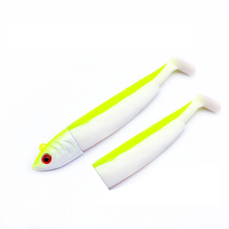 Мягкая силиконовая рыболовная приманка Wokotip в виде черного гольяна 30 г 12