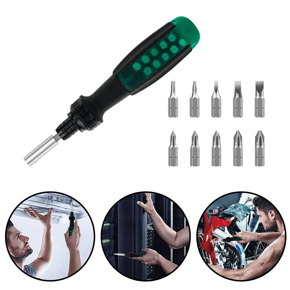 

11 In 1 Multifunctional Ergonomic For Craftsman Home Industrial Magnetic Ratchet Screwdriver Set Automotive Durable DIY
