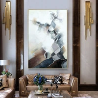 modern hand painted abstract pattern oil painting entrance hallway hanging painting living room decorative painting simple paint