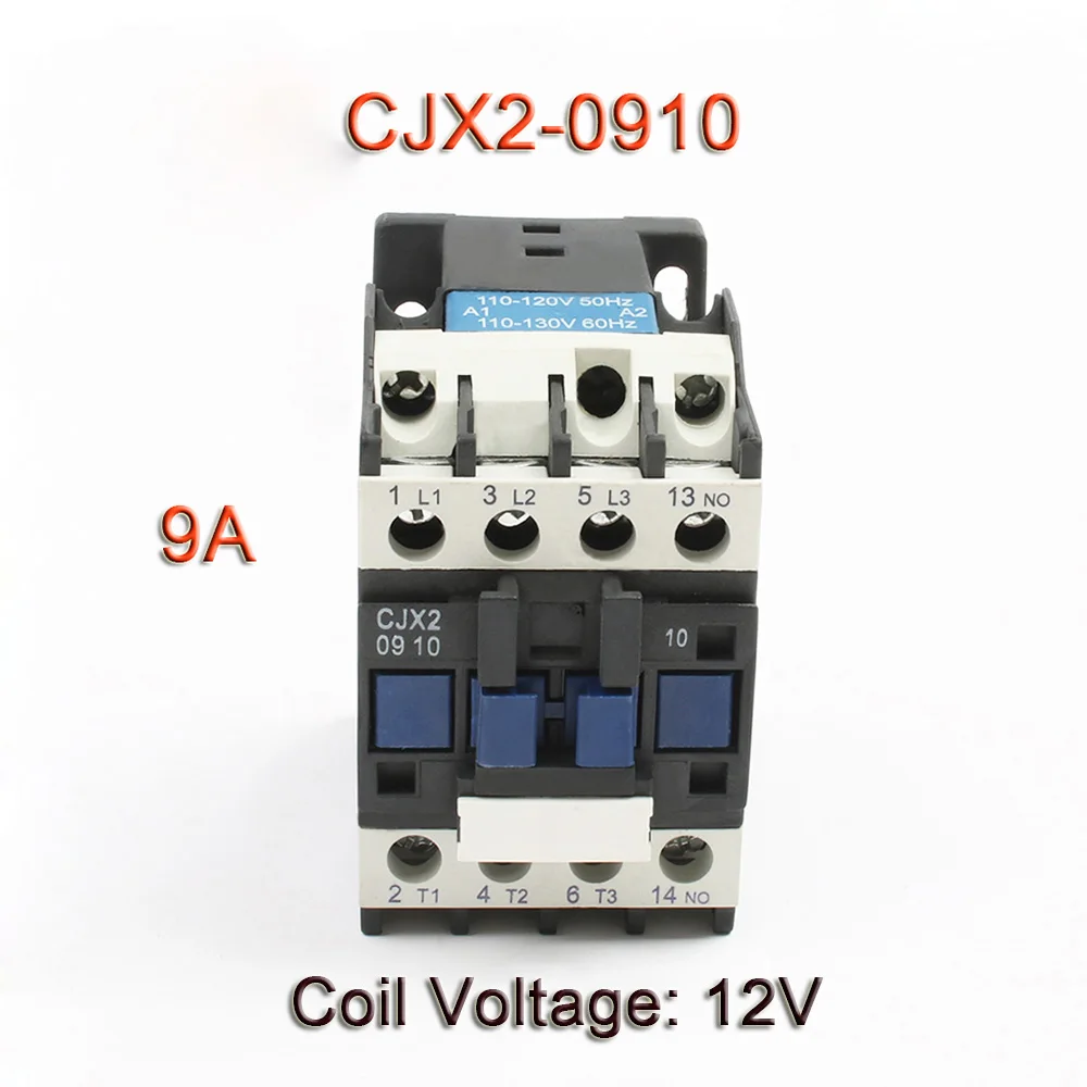 0910-12V CJX2,CJX2-0910 LC1 CJX2-0910 CJX2-1210 CJX2-1810 380v 9a ac contactor 380V AC 9A /12A/18A 50 HZ/60HZ 220V 110V orginal - Цвет: 0910-12V