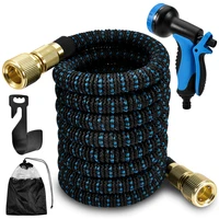 expandable garden hose with 10 function spray nozzle 25ft 100ft flexible water hose garden watering hose car washing hose pipe