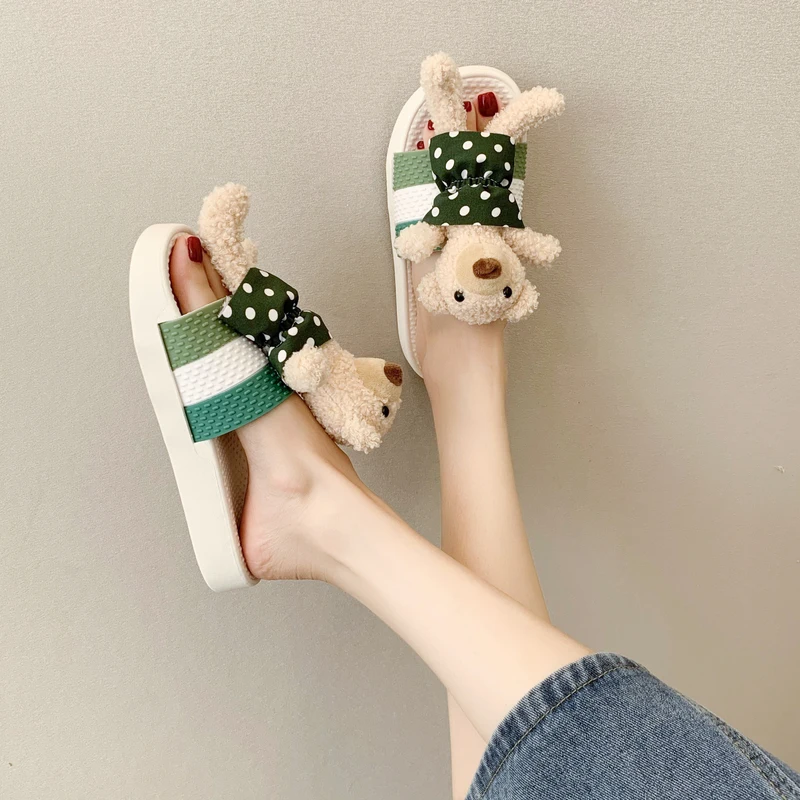 

Female Shoes Low Slippers Flat Platform Summer Clogs Woman Flock Slides Fashion 2021 Beach Luxury Rome PU Rubber Shoes House Sli