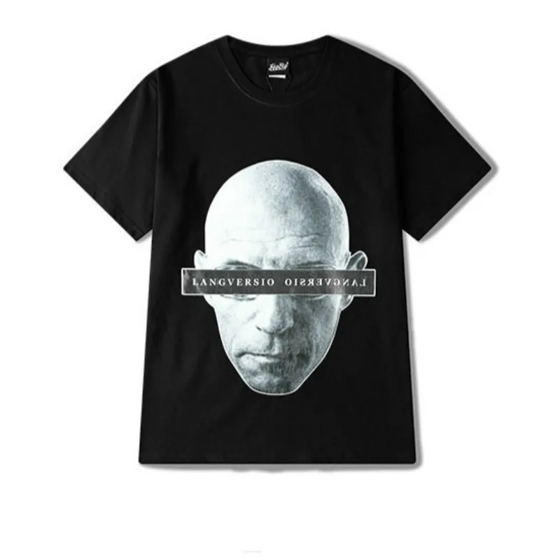 Футболка Kanye Мужская в стиле Харадзюку уличная одежда драпировка Джастина Бибера