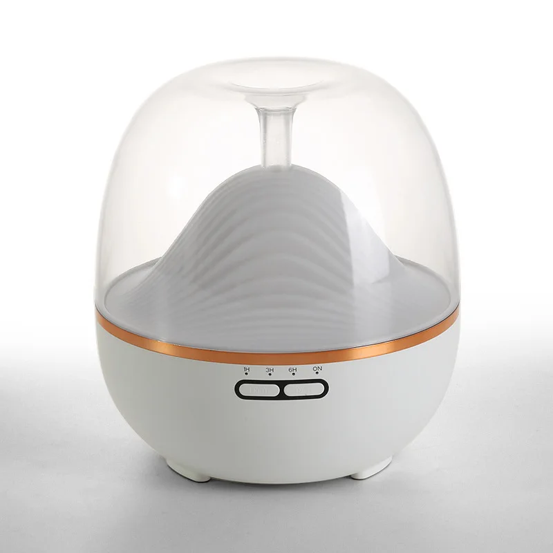 

600ML Electric Humidifier Essential Aroma Oil Diffuser Ultrasonic Wood Grain Air Humidifier USB Mini Mist Maker LED Light