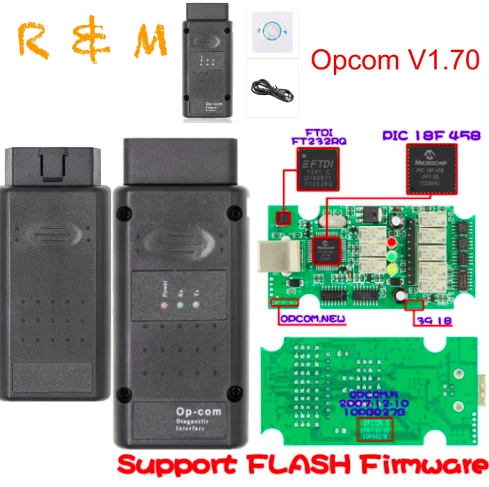 OBD2 сканер OPCOM op com op-com 2020 OBD 2 OP-COM V1.70 PIC18F458 FTDI обновление прошивки для автомобиля Opel