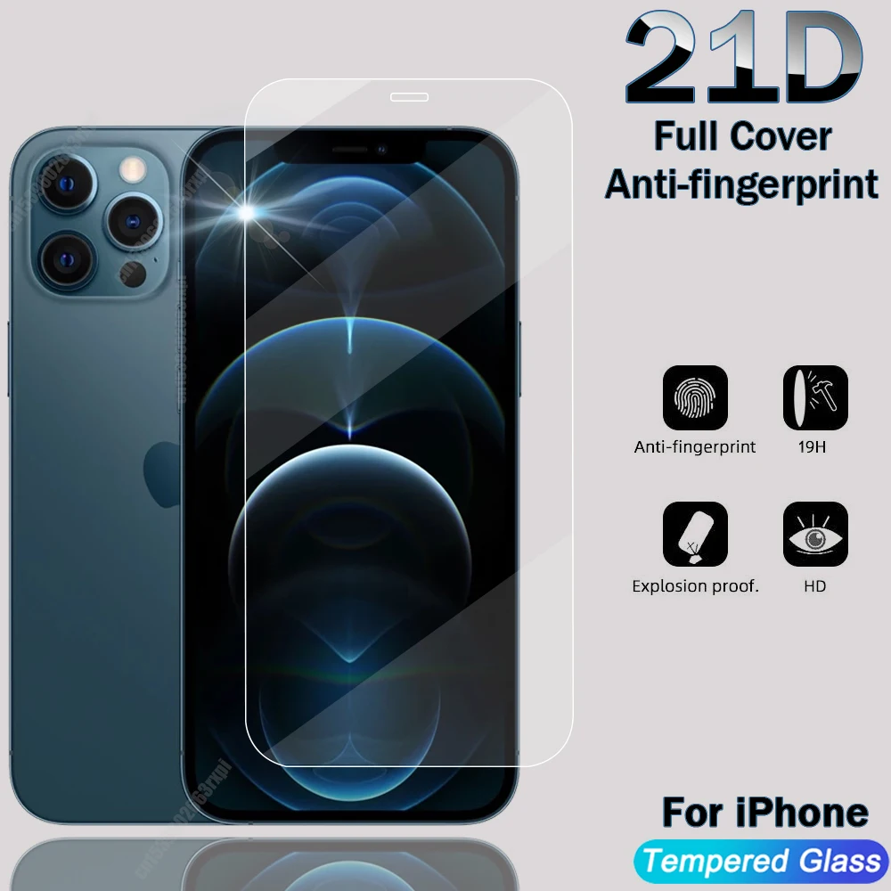 

Tempered Glass For iPhone 11Pro Max 12Pro Screen Protector For Apple 11 Pro 6 6S 7 8 Plus X Xs Max 12 Pro Mini Se S E 2020 Xr