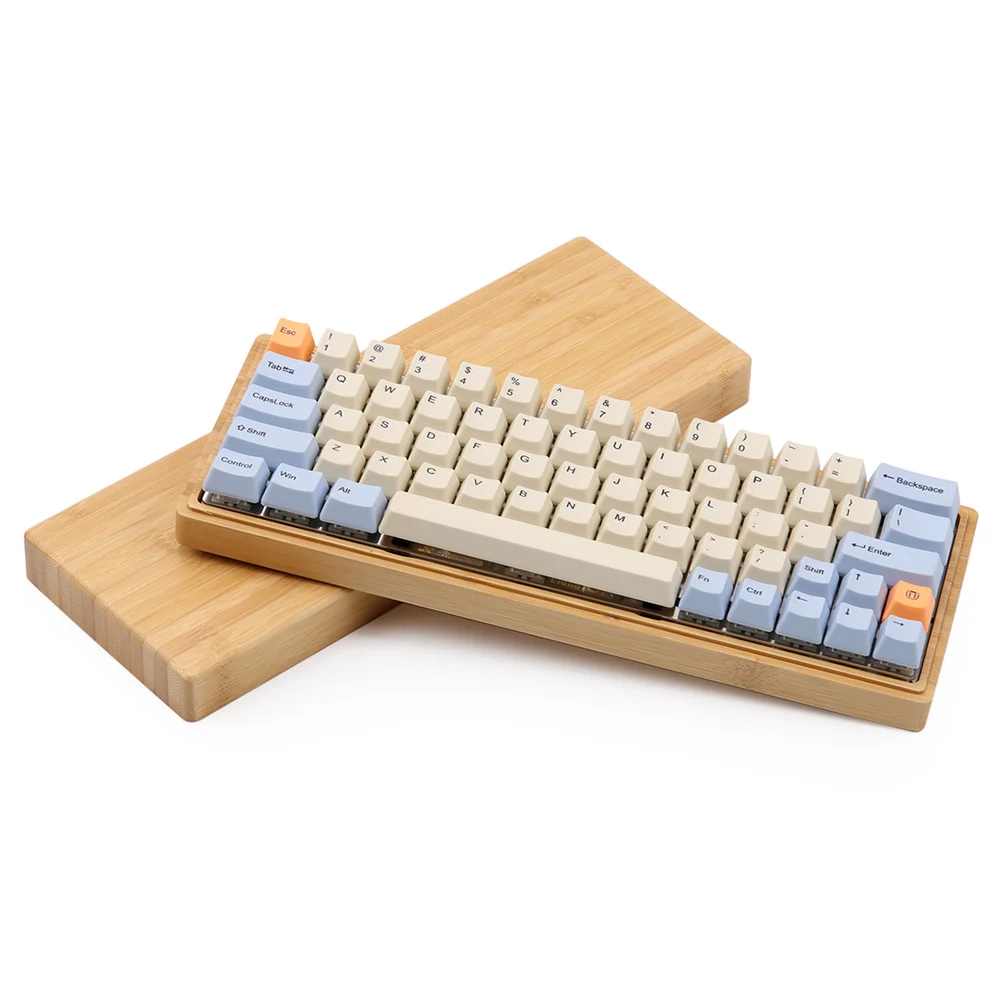 Индивидуальные DIY 64 макет DZ60 PCB Механическая игровая клавиатура бамбуковая