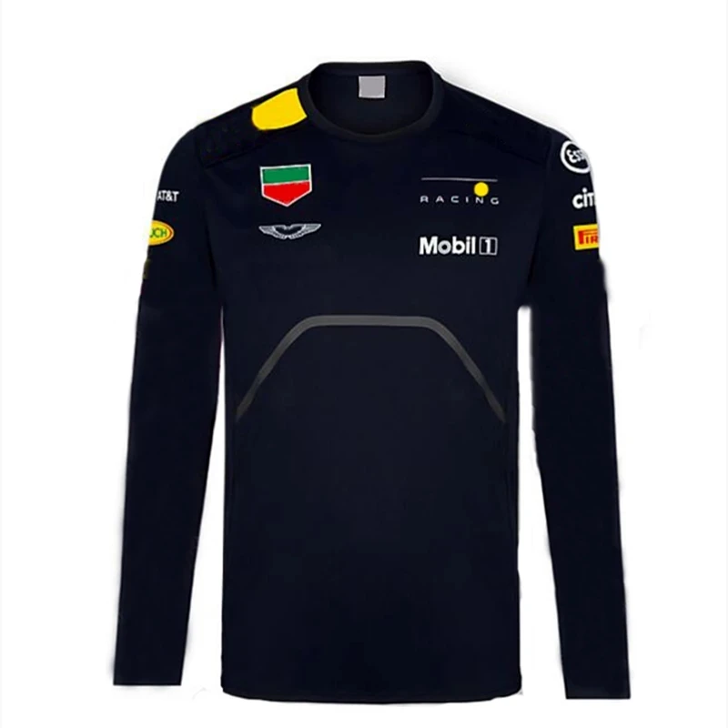 

2021 F1 Men T-shirt Long Sleeve Jersey Shirt Cycling Jersey Motocross Racing Suit Fitness Tees Clothing Formula One Racing Suit