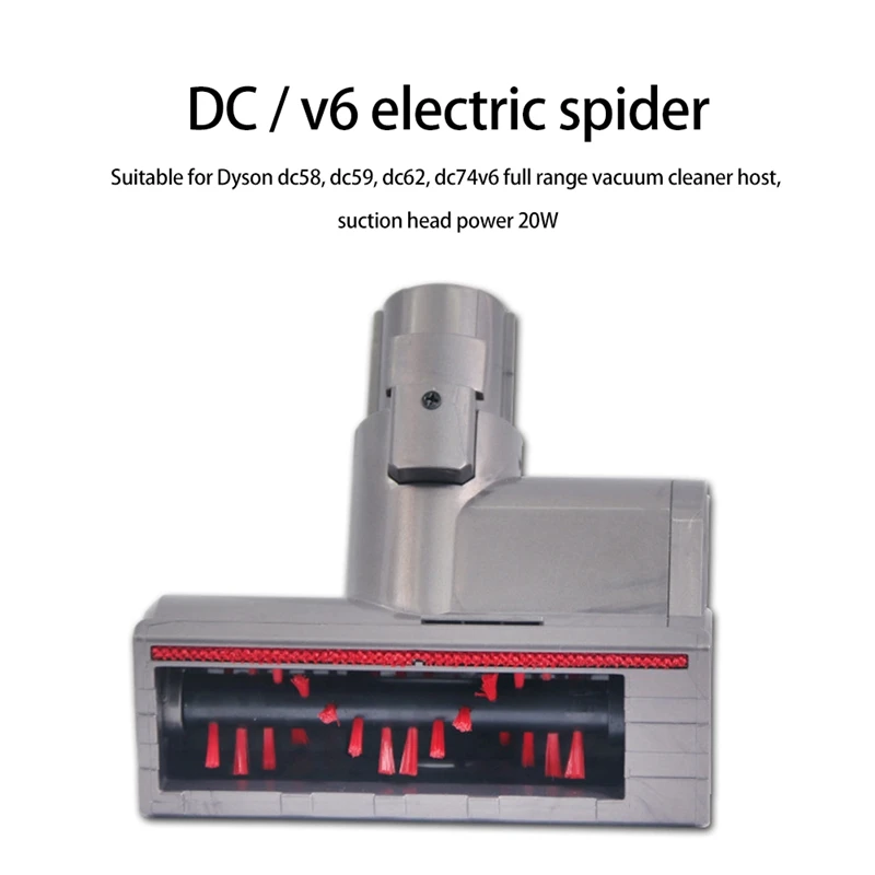 

Suction Head Roller Brush for Dyson V6 Mite Removal Suction Head Dc58 Dc59 Vacuum Cleaner Tool Sweeper Cleaning Parts
