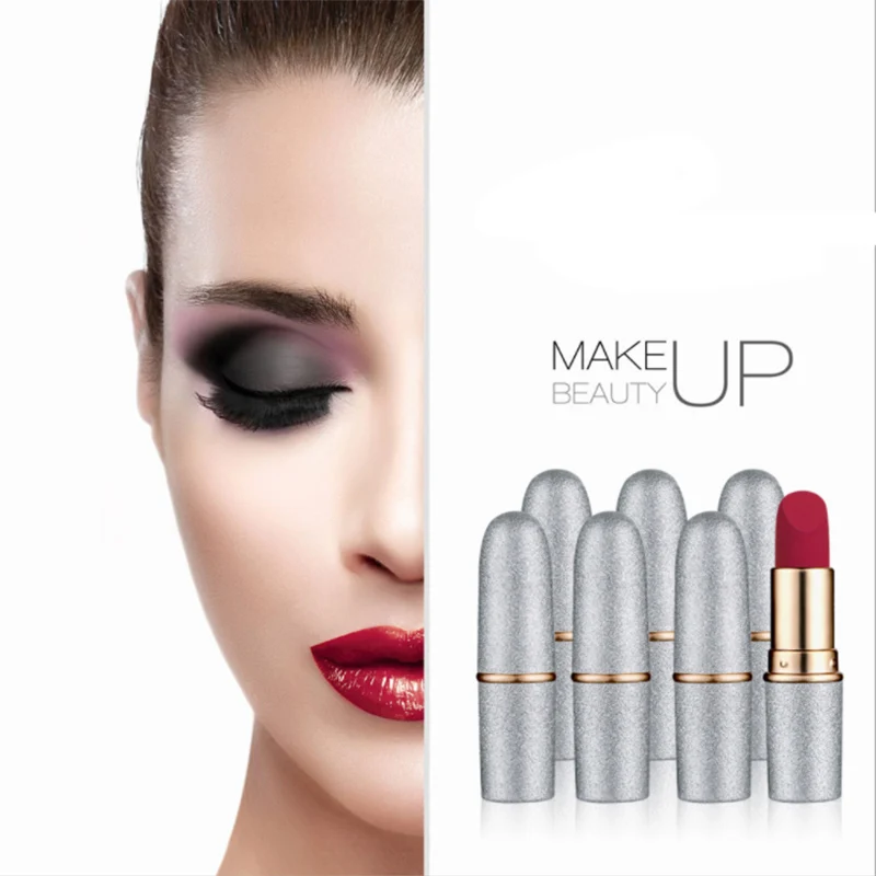 12 цветов матовая губная помада водостойкая Длительное Действие макияж