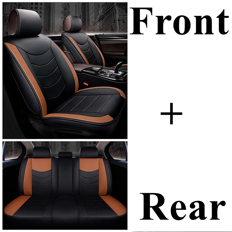 Автомобильный чехол для сиденья Volkswagen Passat b5 b6 b7 b8 polo Touareg golf 4 5 6 7 Bora Candy Magotan Sagitar Sportsvan Phideon gol - Название цвета: black orangestandard
